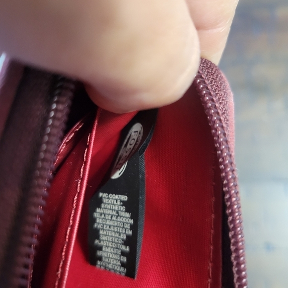 Fossil Leather Floral Zip Around Long Wallet Coated Canvas Pink Cream Retro EUC - Picture 12 of 13